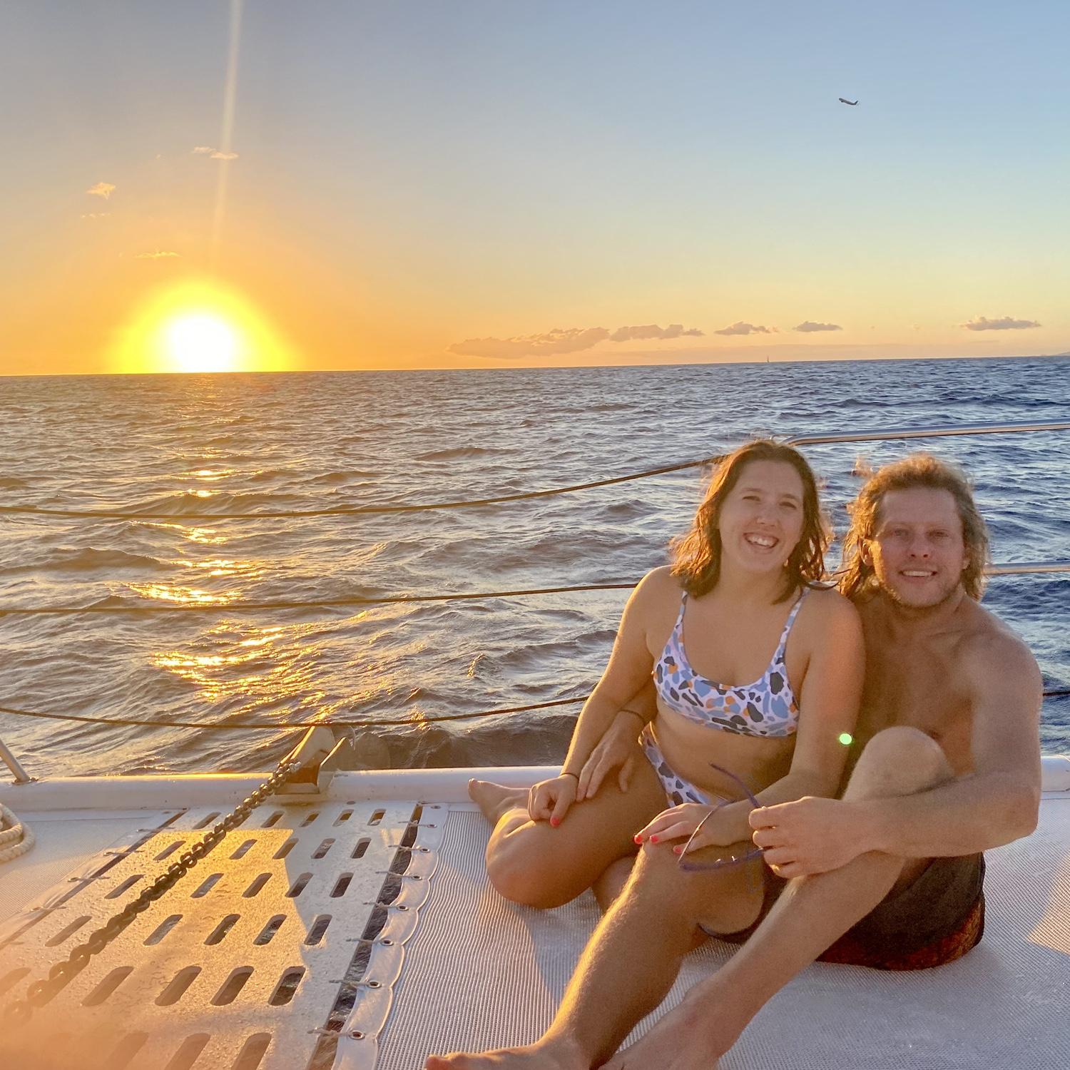 Sunset sail and snorkel on Maui