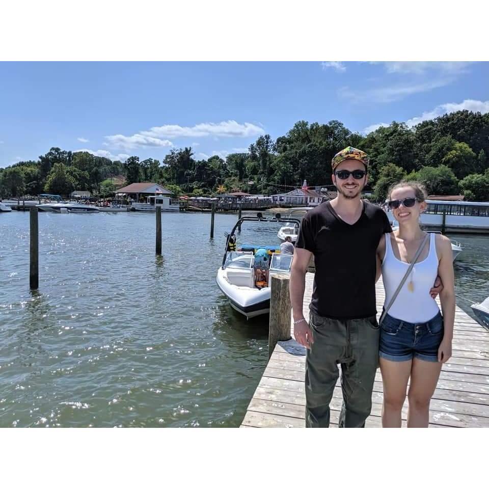 Boating with the Trachtenbergs on Labor Day in 2019.