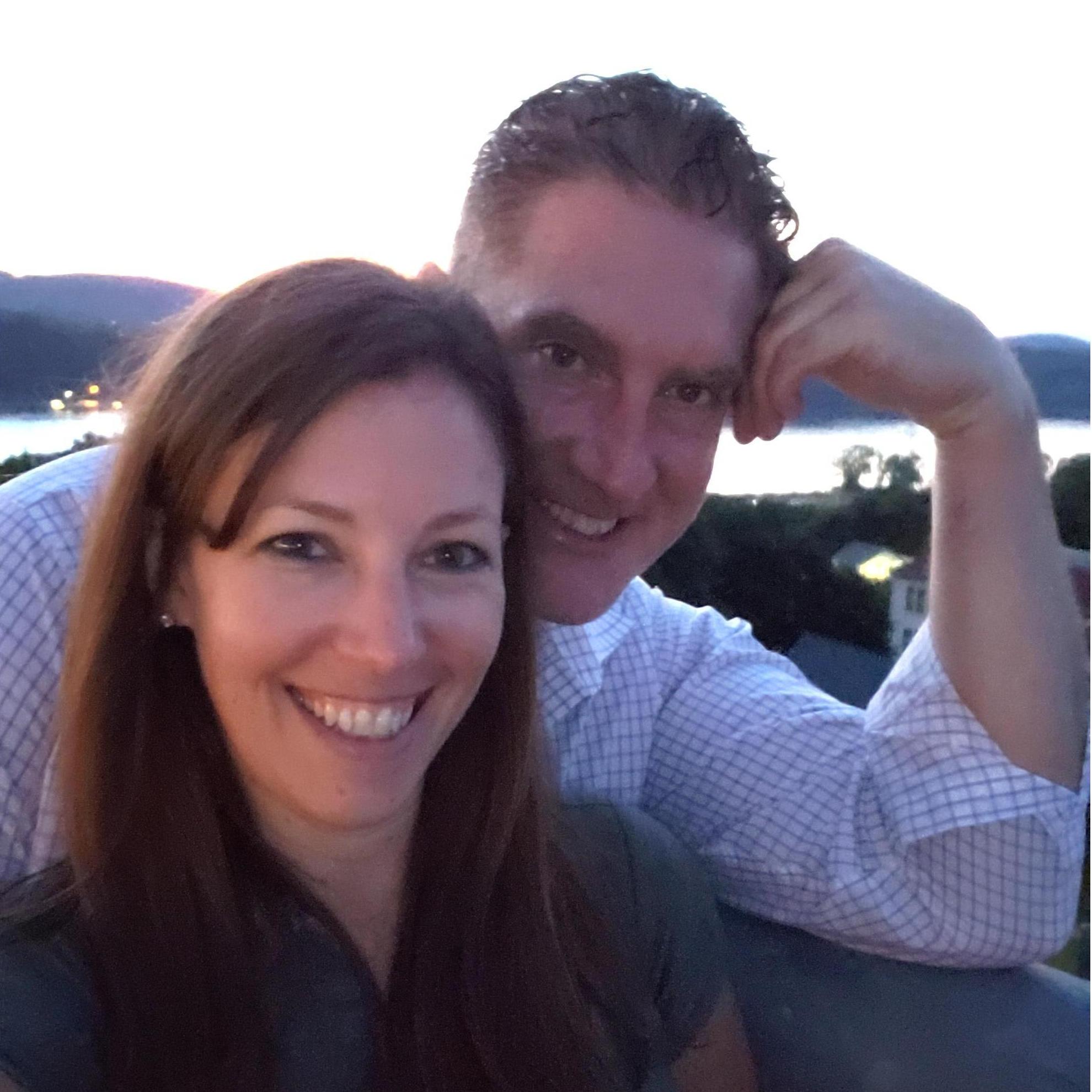One of our earliest dates - taken on the Walkway over the Hudson which is a favorite spot of ours.