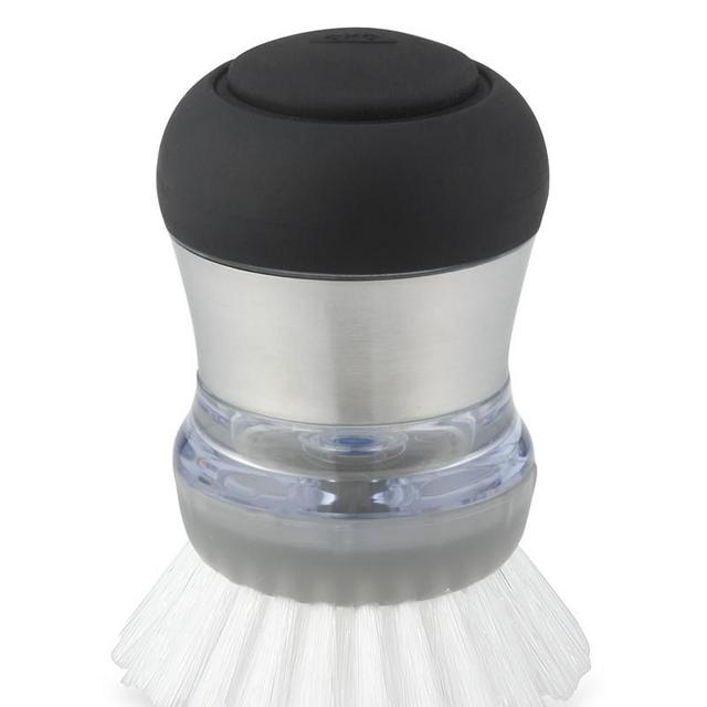 OXO, SteeL Soap Dispensing Dish Brush - Zola