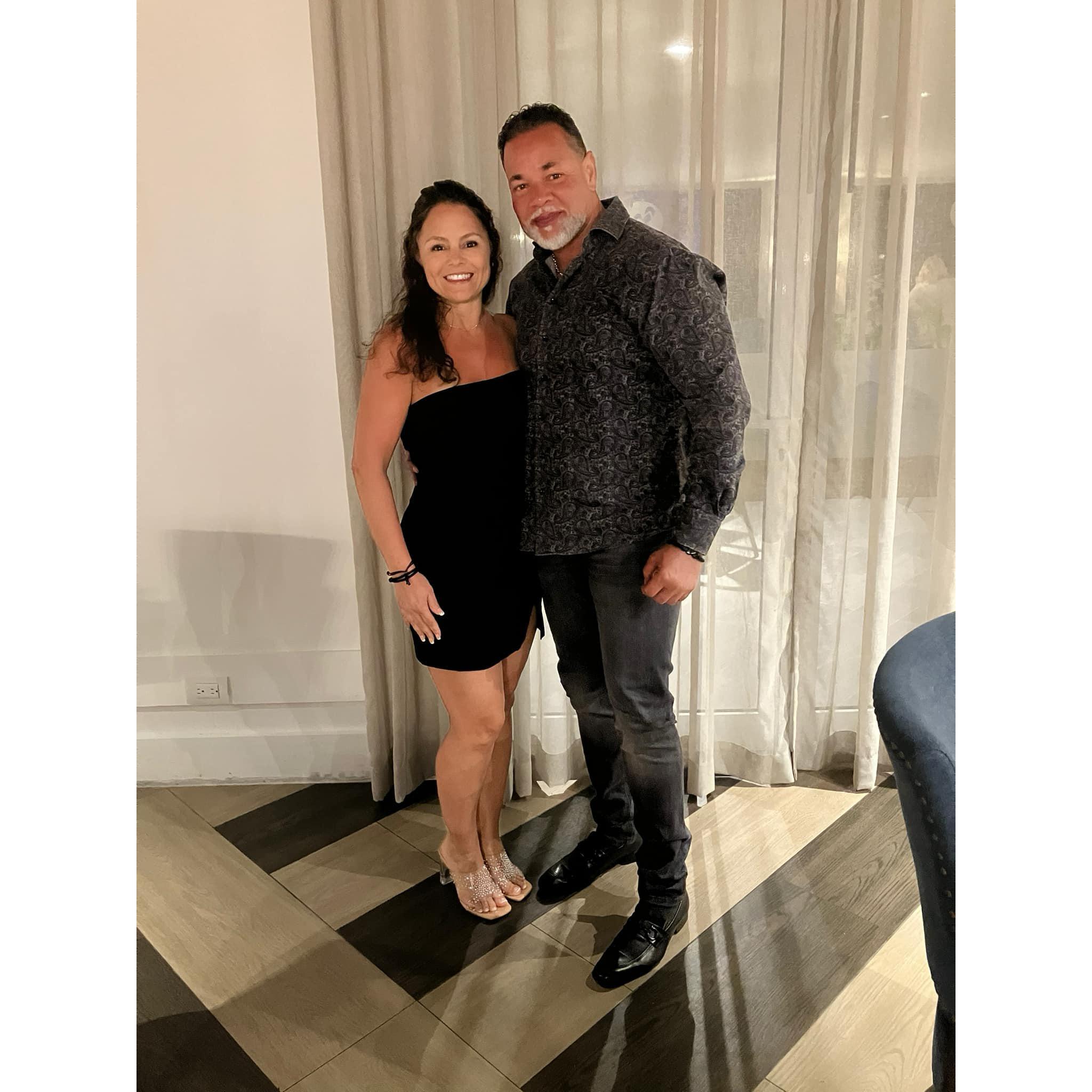 Edward's birthday dinner in Mexico