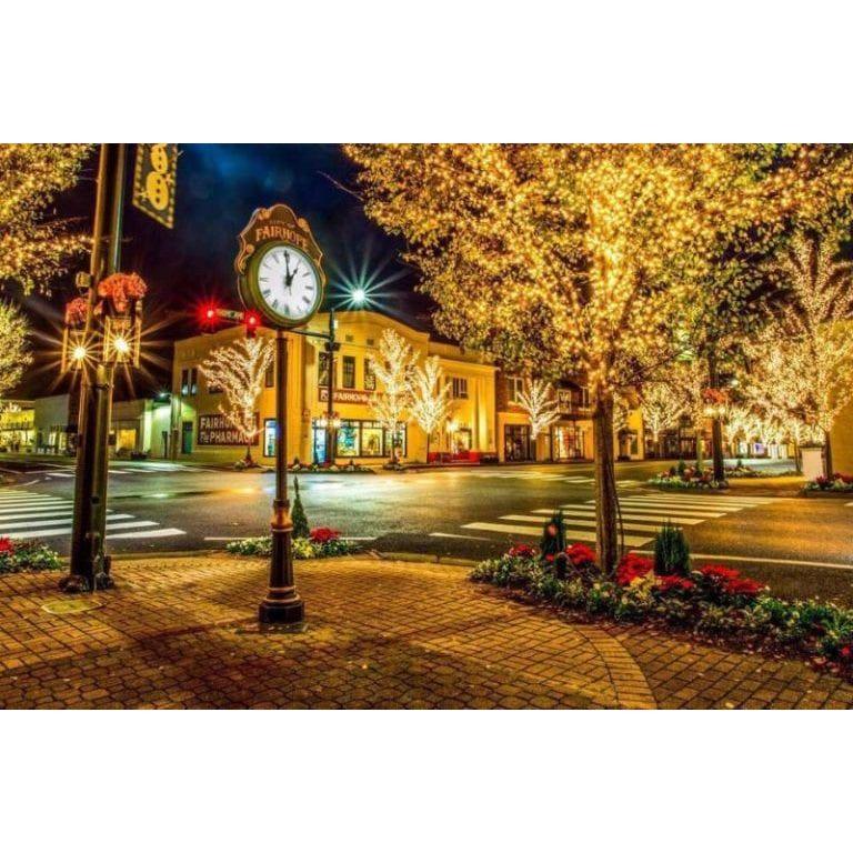 Downtown Fairhope at Christmas.