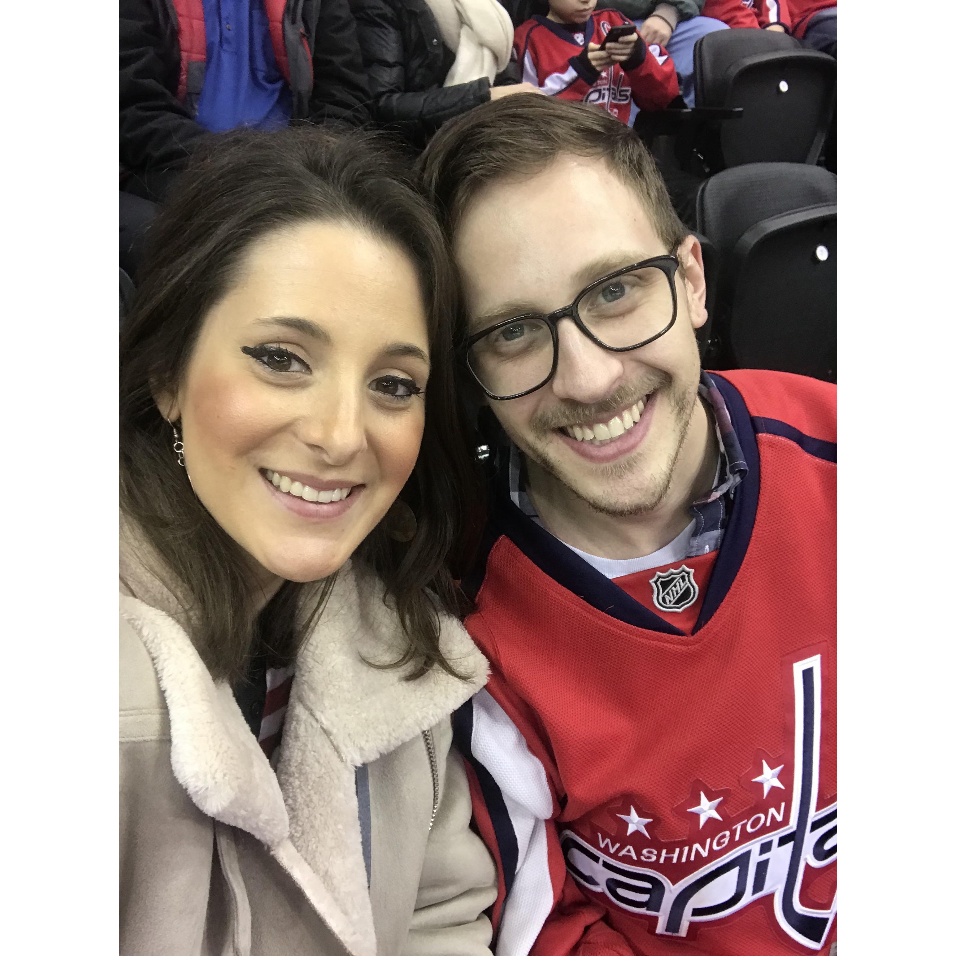 Fun fact: the Capitals won their first Stanley Cup shortly after Caroline and Cameron started dating. The Caps knocked out the Blue Jackets to do so...we don't talk about that part...