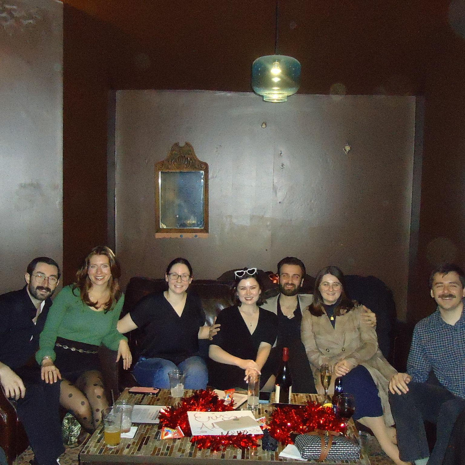 Celebrating with our friends post-proposal