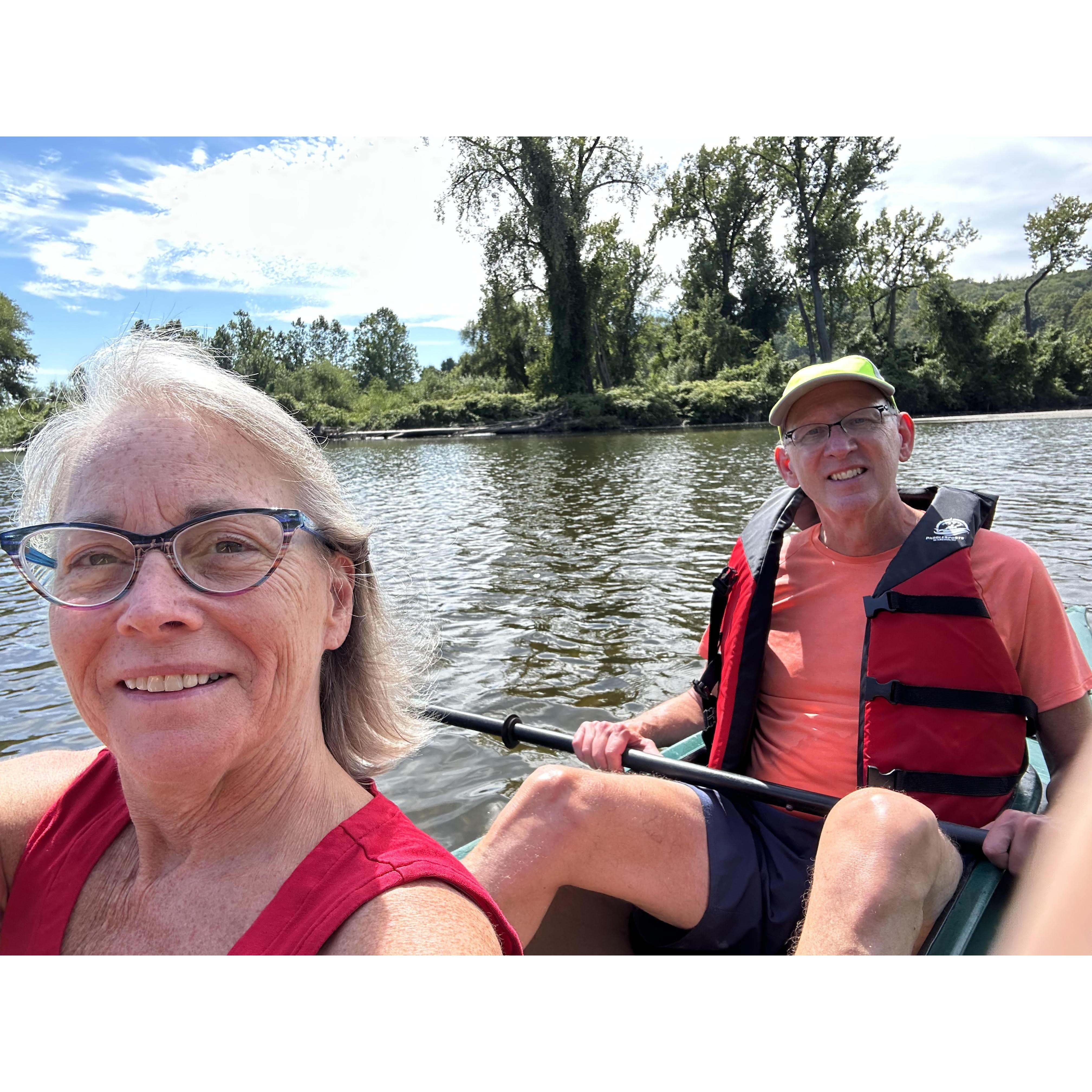 A paddle in the Retreat meadows.  We always see herons, egrets, turtles, ducks, and more
