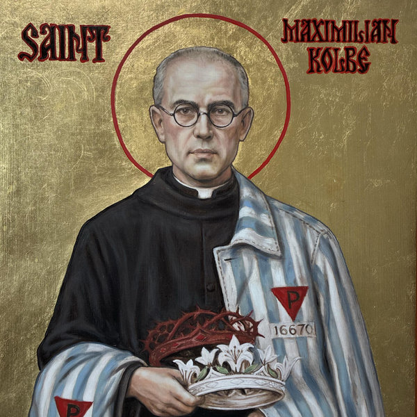 St Maximilian Kolbe Icon Art Commission