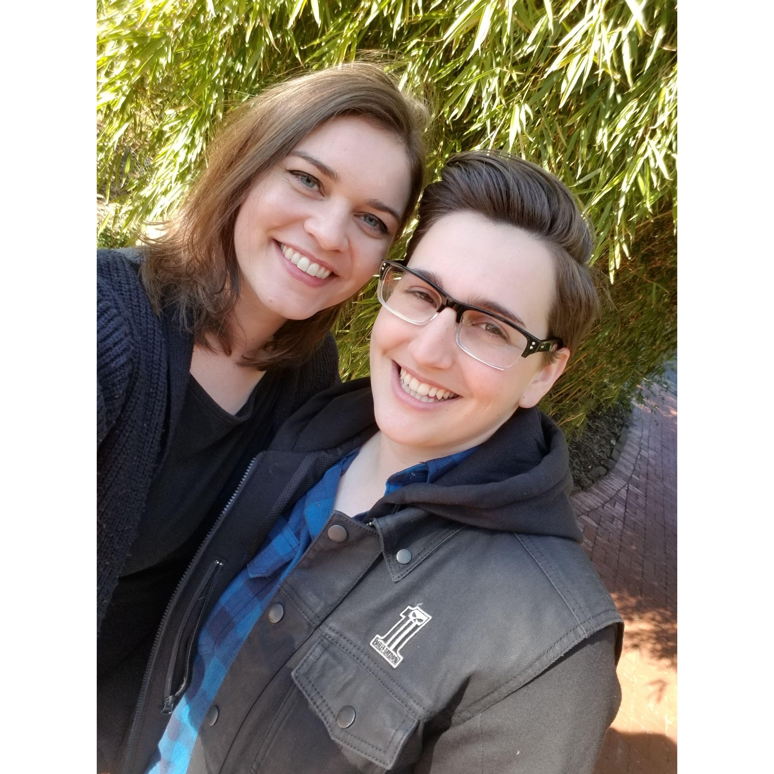 Our first selfie taken in march 2019