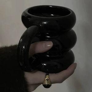 Bubble Ceramic Mug - Black