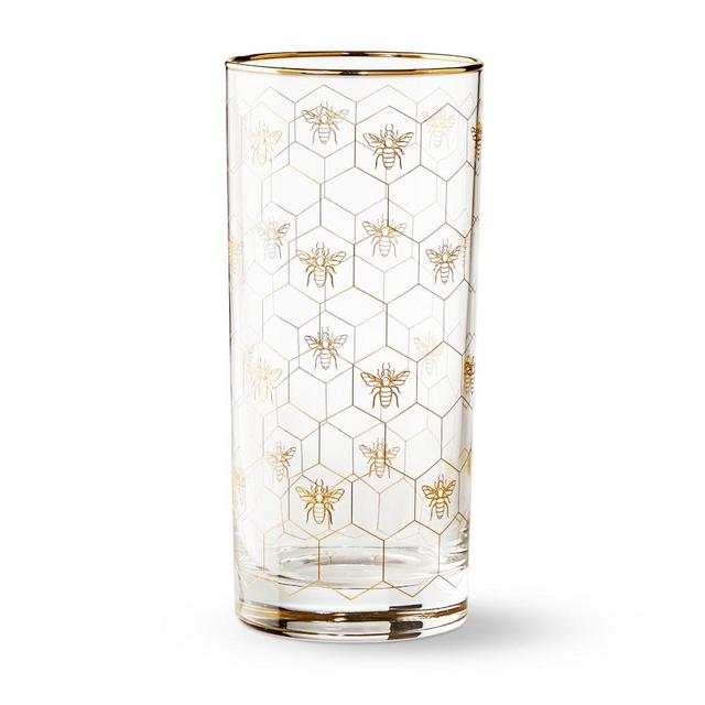 Honeycomb Highball Glasses, Set of 4