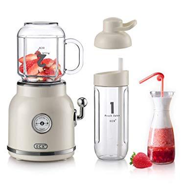 Personal Blender for Shakes and Smoothies, ECX Portable Blender with 6 Sharp Blades, Smoothie Blender with 20.3 oz Tritan BPA-Free Travel Cup and Lid