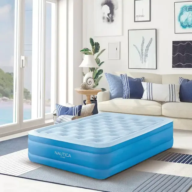 Cool Comfort 16" Pillowtop Full Air Mattress with Inset Pump