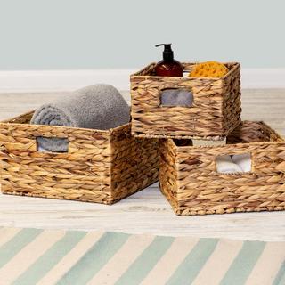 Lawrence 3-Piece Water Hyacinth Basket Set