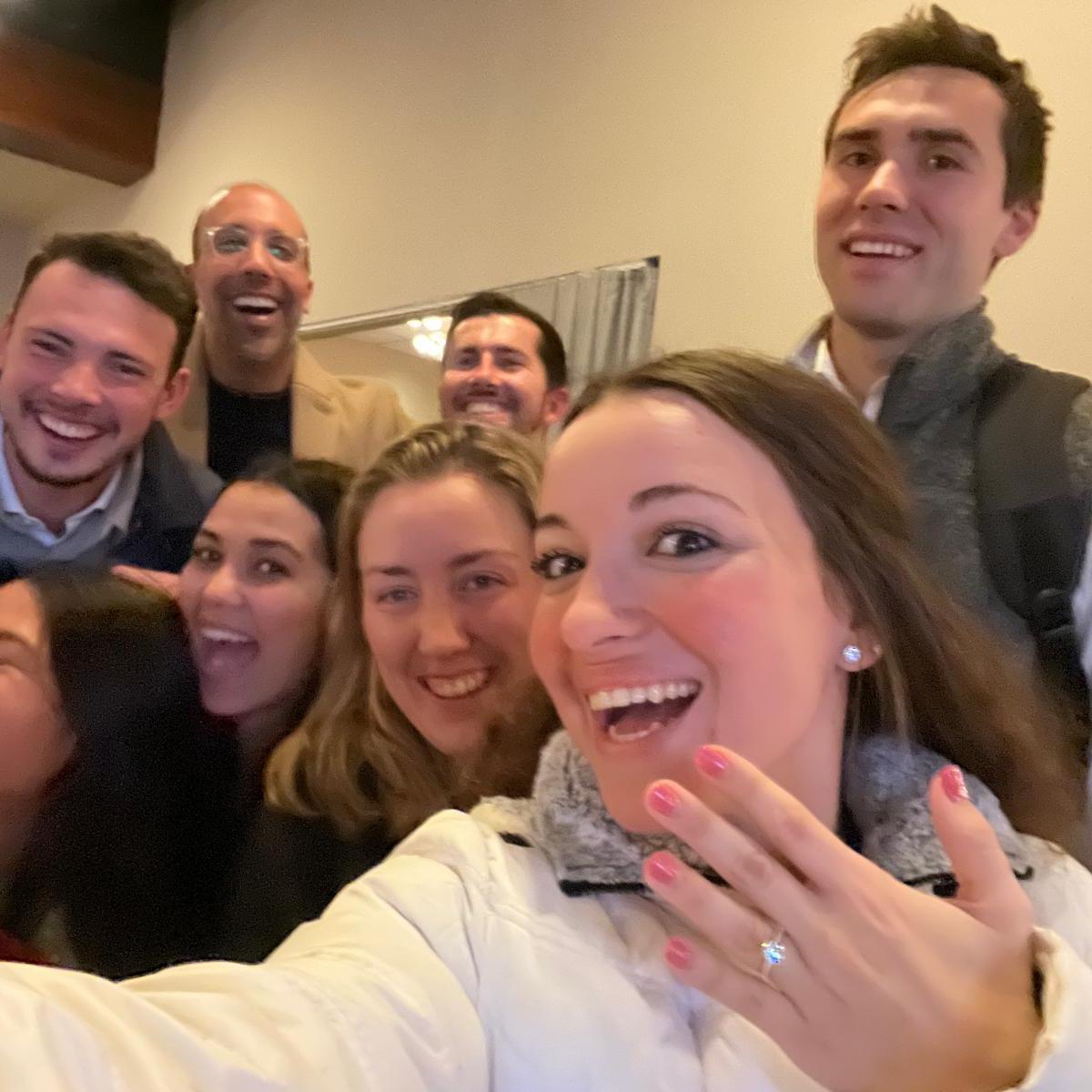 With some of our best friends in Boston after getting engaged!