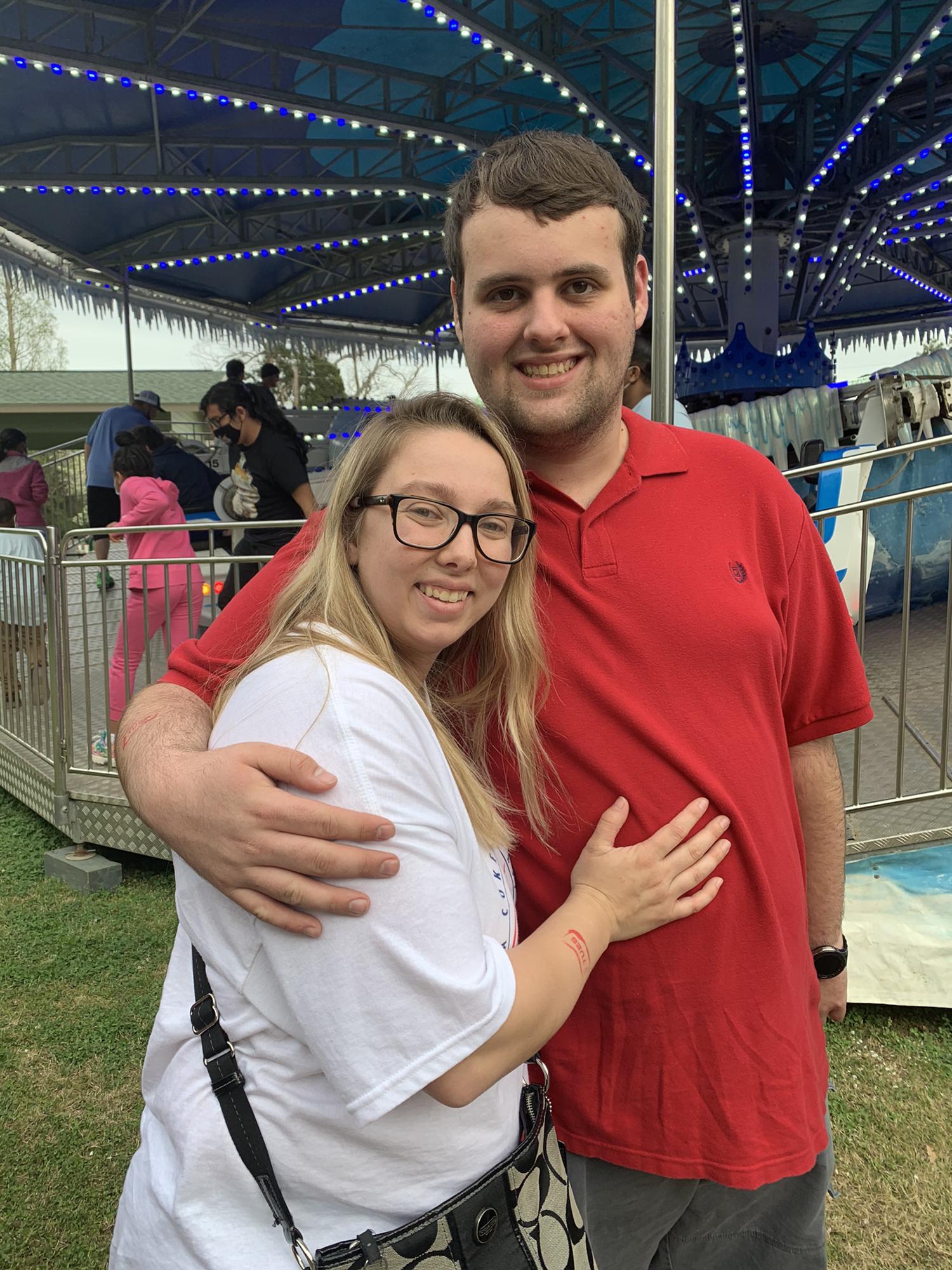 March 23, 2021 and we are at the Cherry Blossom Festival in Macon with Austin’s parents. Having fun and counting down the days til we say ‘ I Do’.