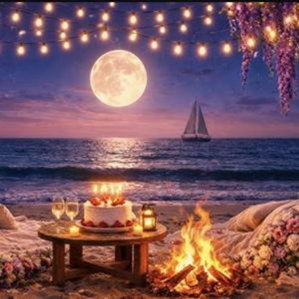 Full Moon Beach Bonfire Dinner