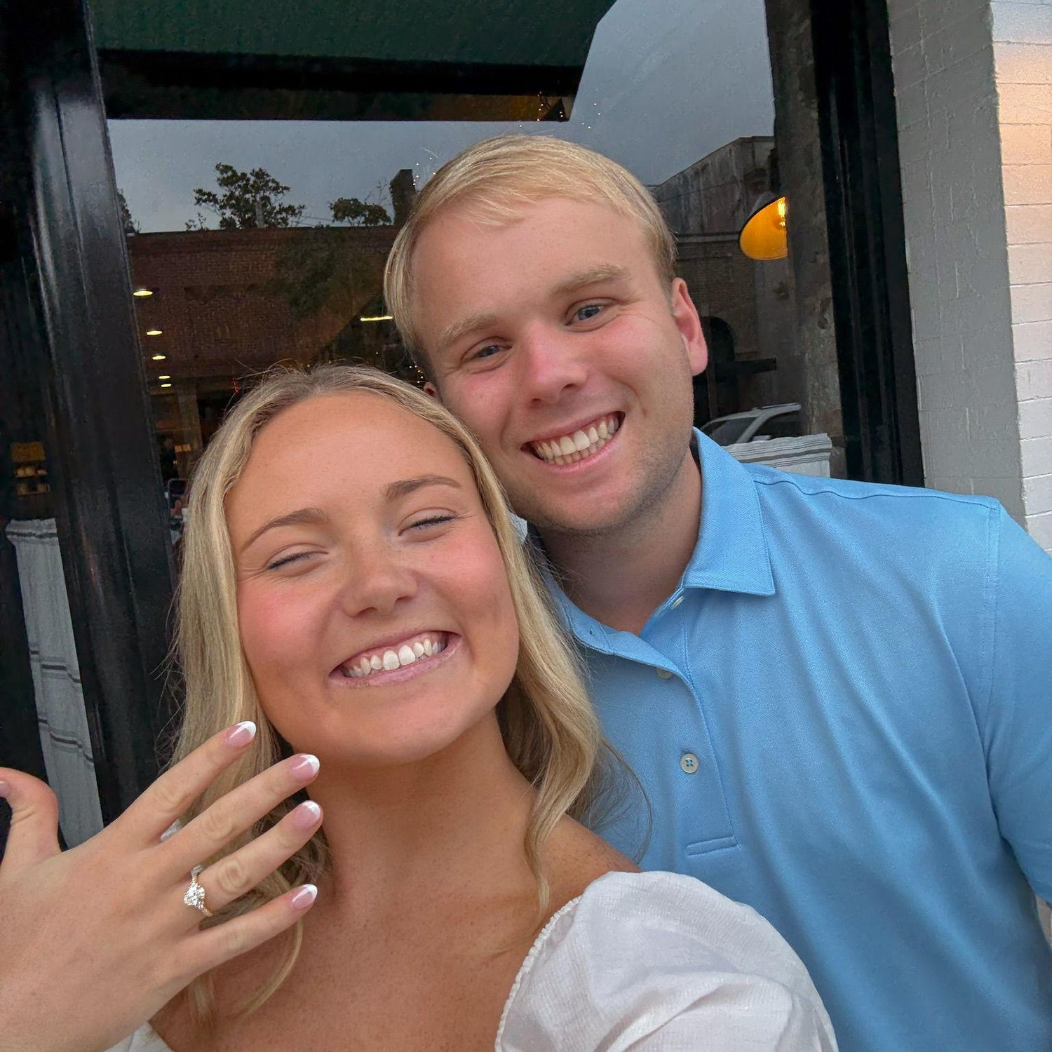 September 30, 2025: Our first date at Jonah's in Thomasville being ENGAGED!