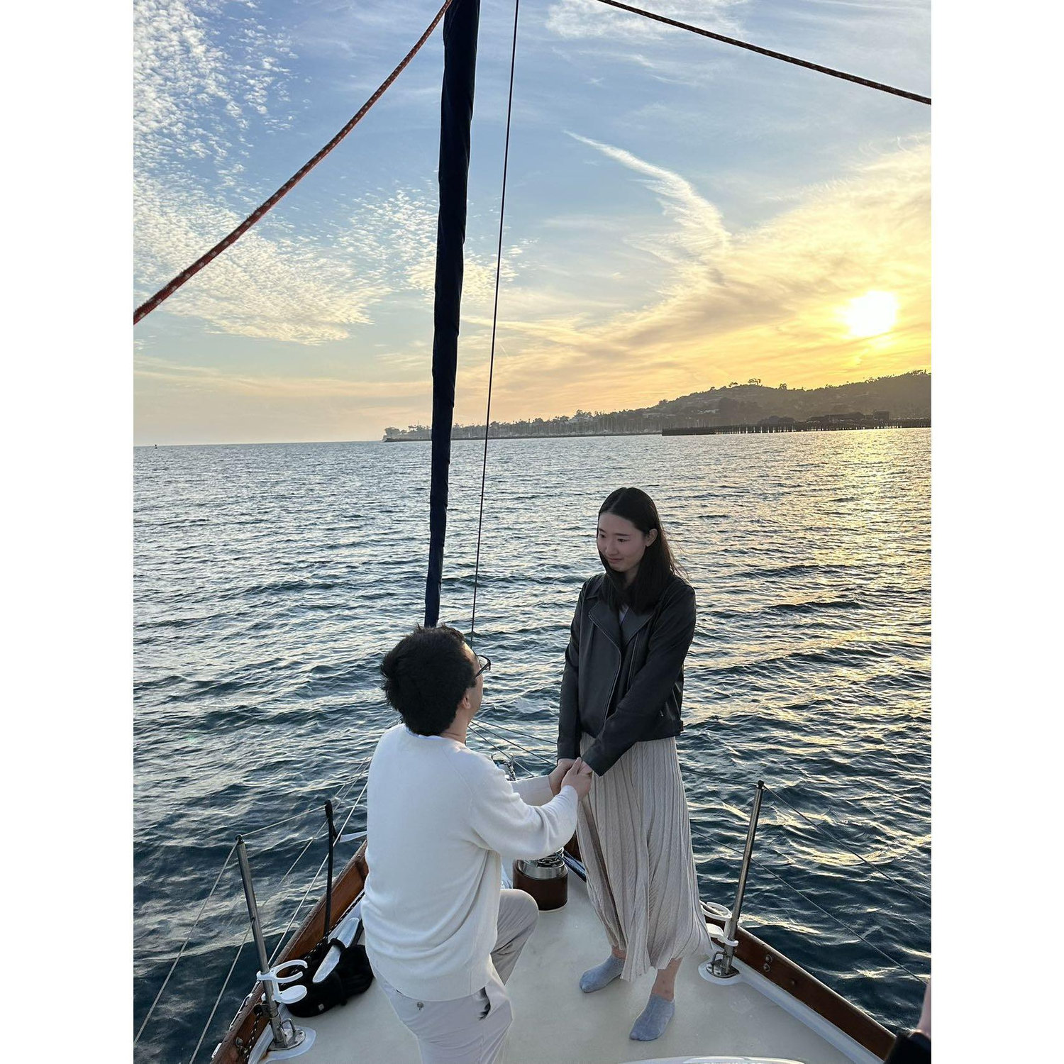 2024.3.27 Trip to California again. The moment of engagement in Santa Barbara!!!