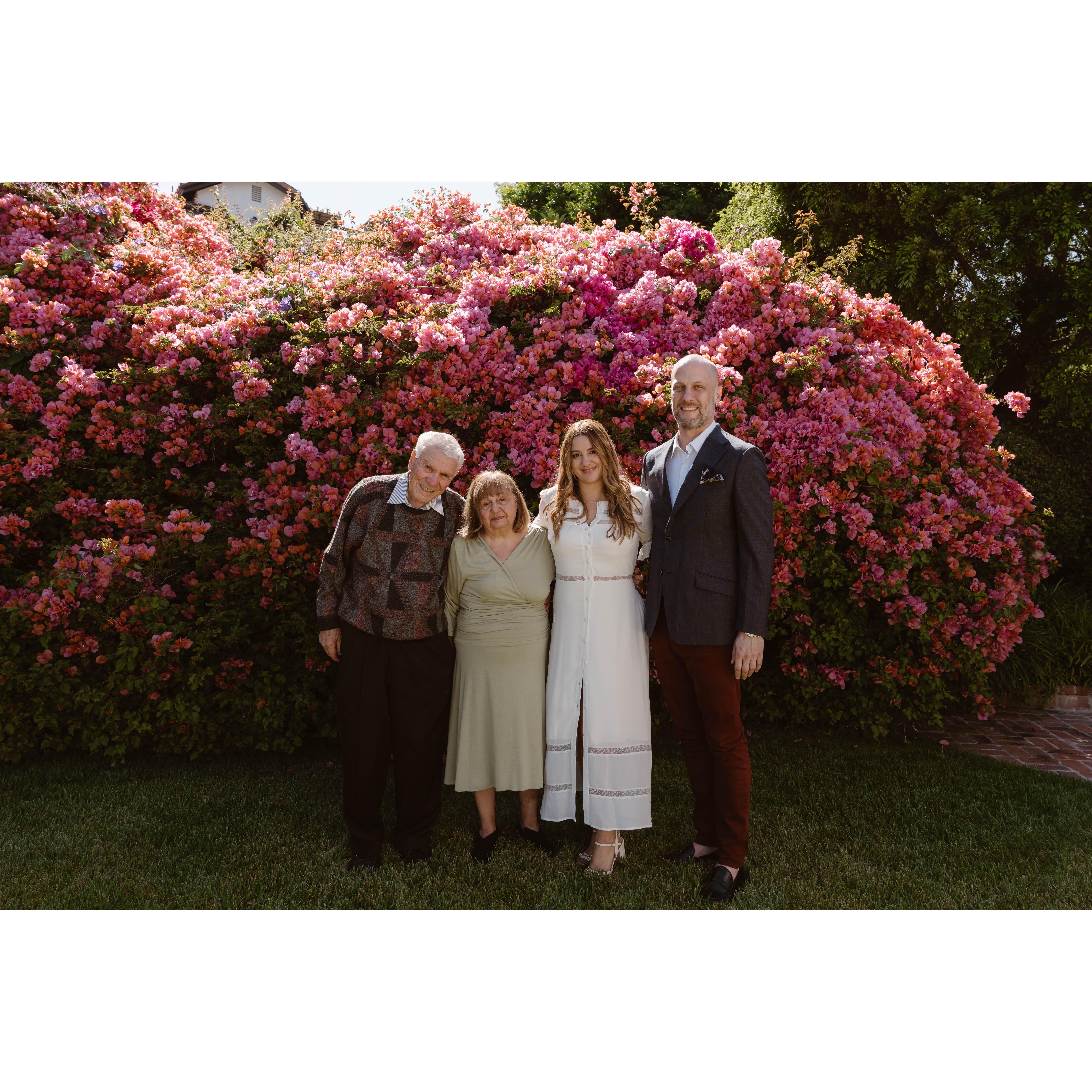 Shawn and Cailan with her grandparents, Joe and Bettie