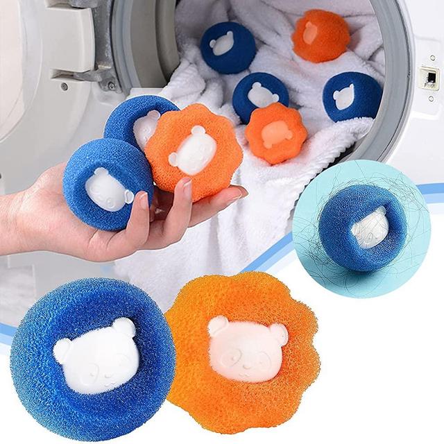 FITORCH Pet Hair Remover for Laundry, Laundry Pet Hair Catcher, Washing Machine Hair Catcher, Washing Balls Dryer Balls for Clothing Dog Cat Pet Fur Remover 9 Pcs