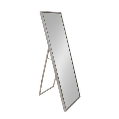 Kate & Laurel 56"x16" Floor Mirror Silver