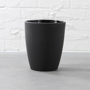 rubber coated black wastecan