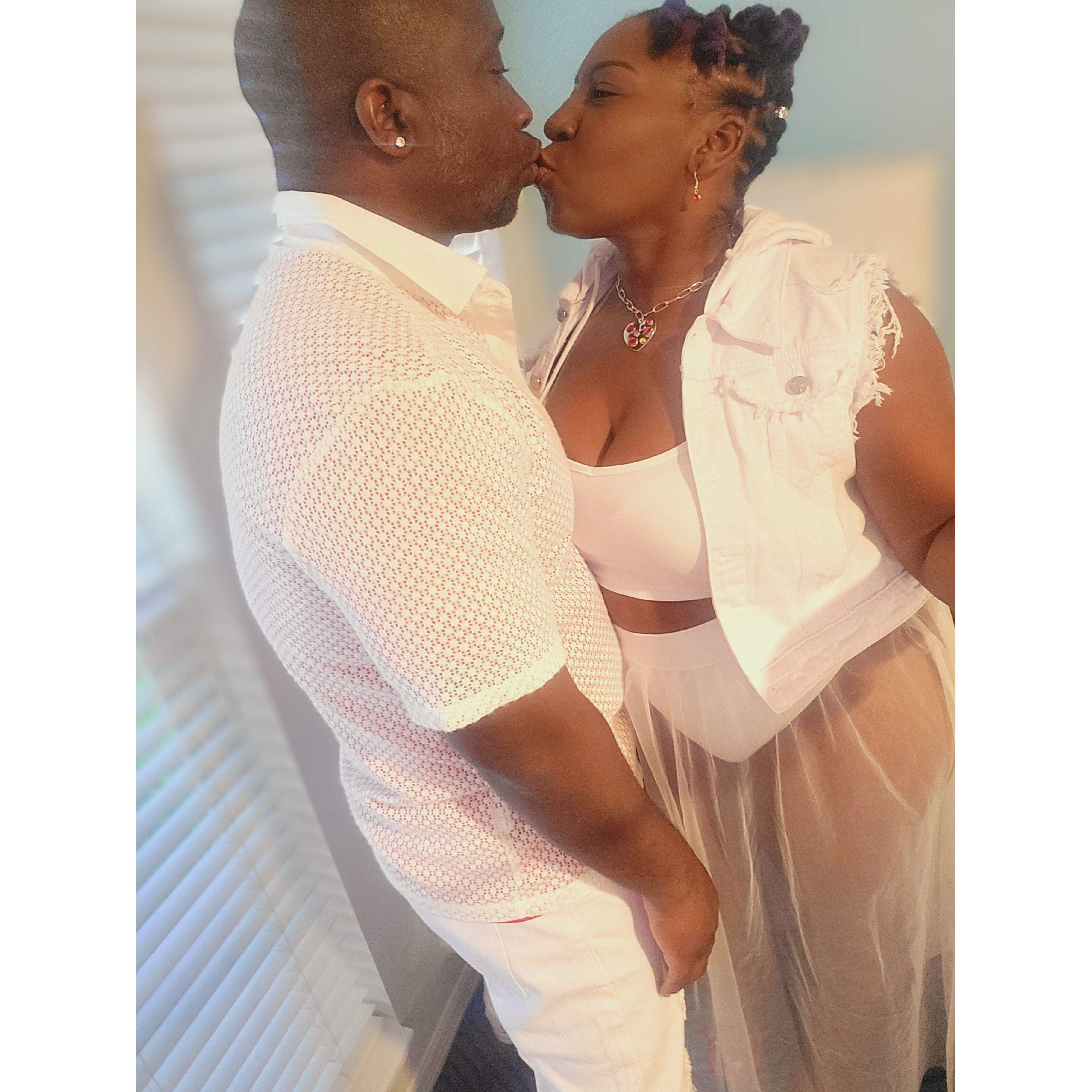 Us in all white, a night to remember!