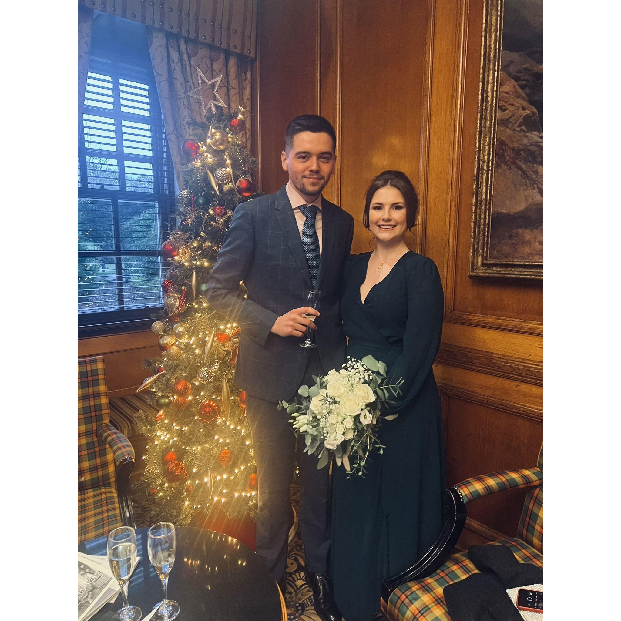 At Jenny & Cam's wedding in 2023