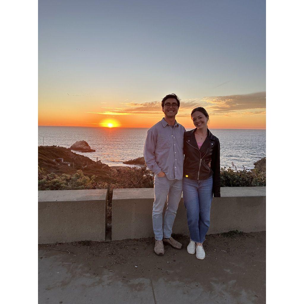 Sunset by land's end SF