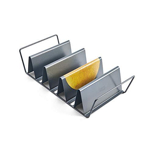 Chicago Metallic Professional 6-Shell Baked Taco Rack, 15-Inch-by-7-Inch, Grey, medium - 26410