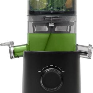 Nama J3 Compact Cold Press Juicer – Space Saving & Self Feeding for Hands-Free Operation – Lightweight, Portable Zero Waste Slow Masticating Juicer – Easy Cleanup & Assembly - Black