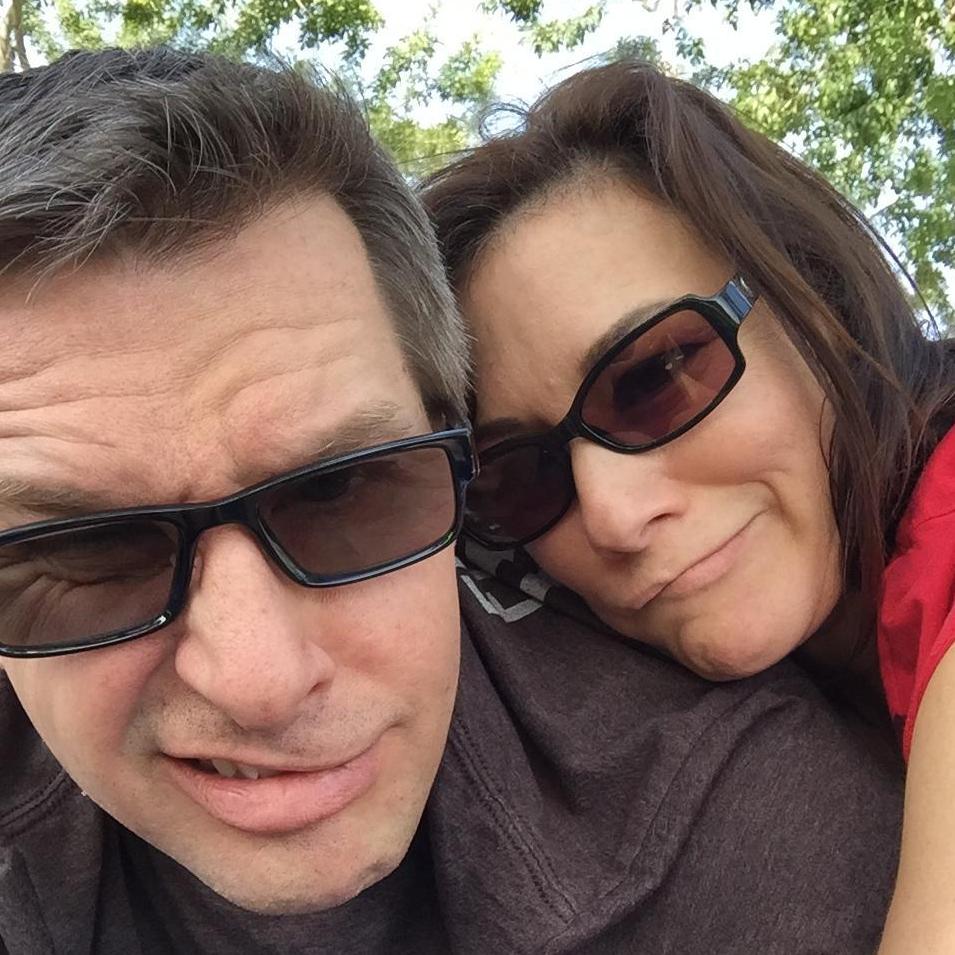 Being silly in the park.