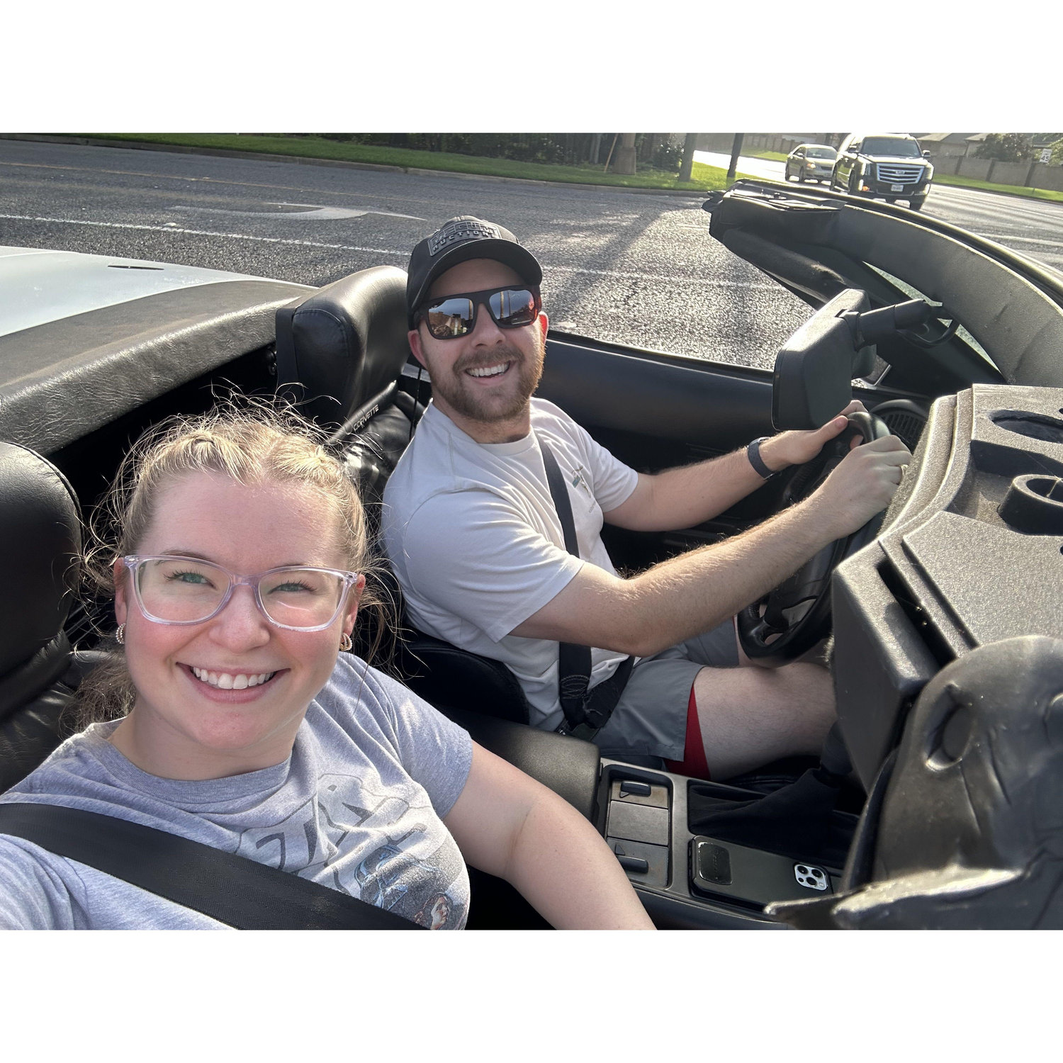 We went in our first date in this car! It was too cold in November to put the top down though!