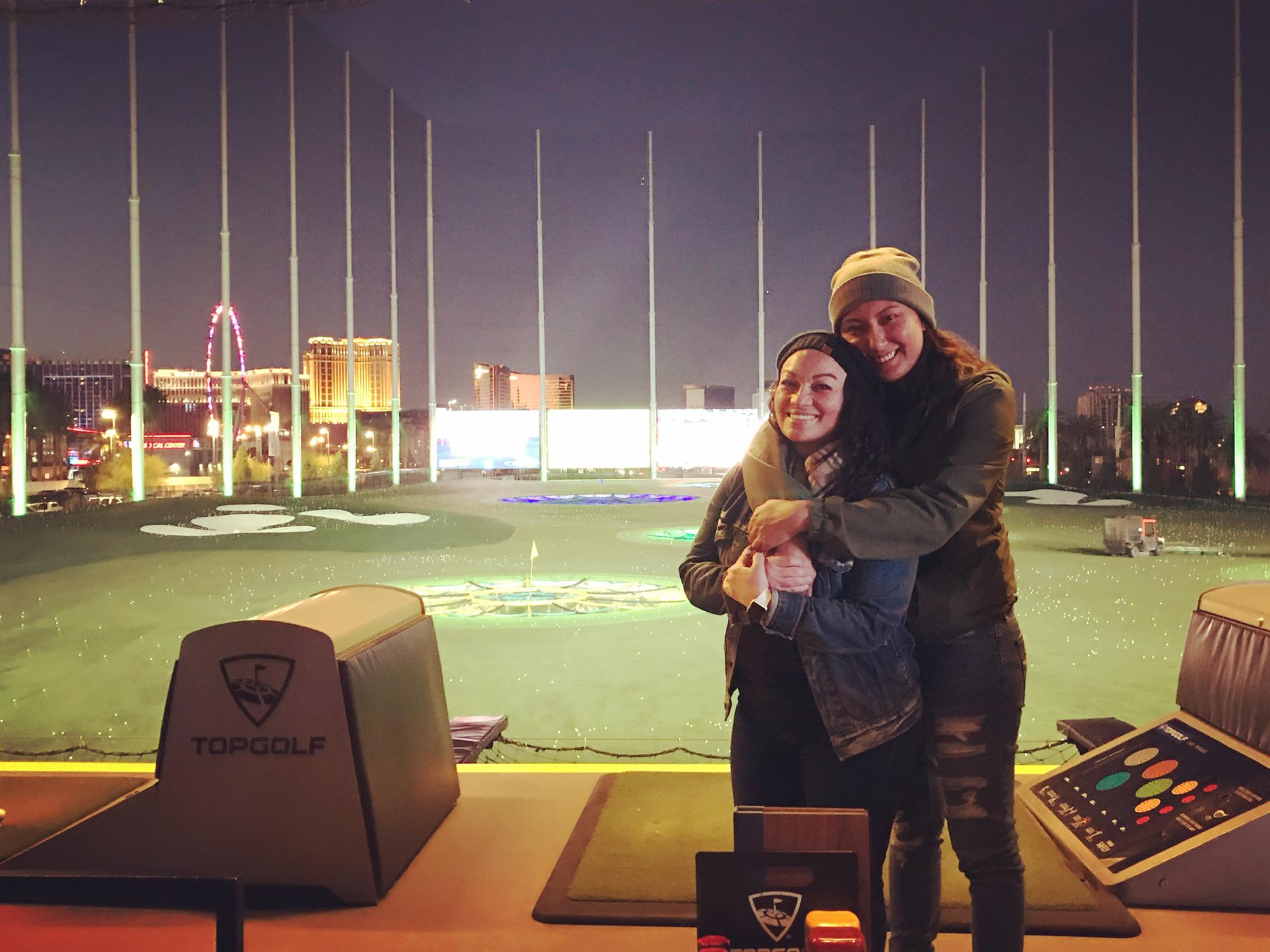Janelle absolutely dominates everyone her first time at Top Golf