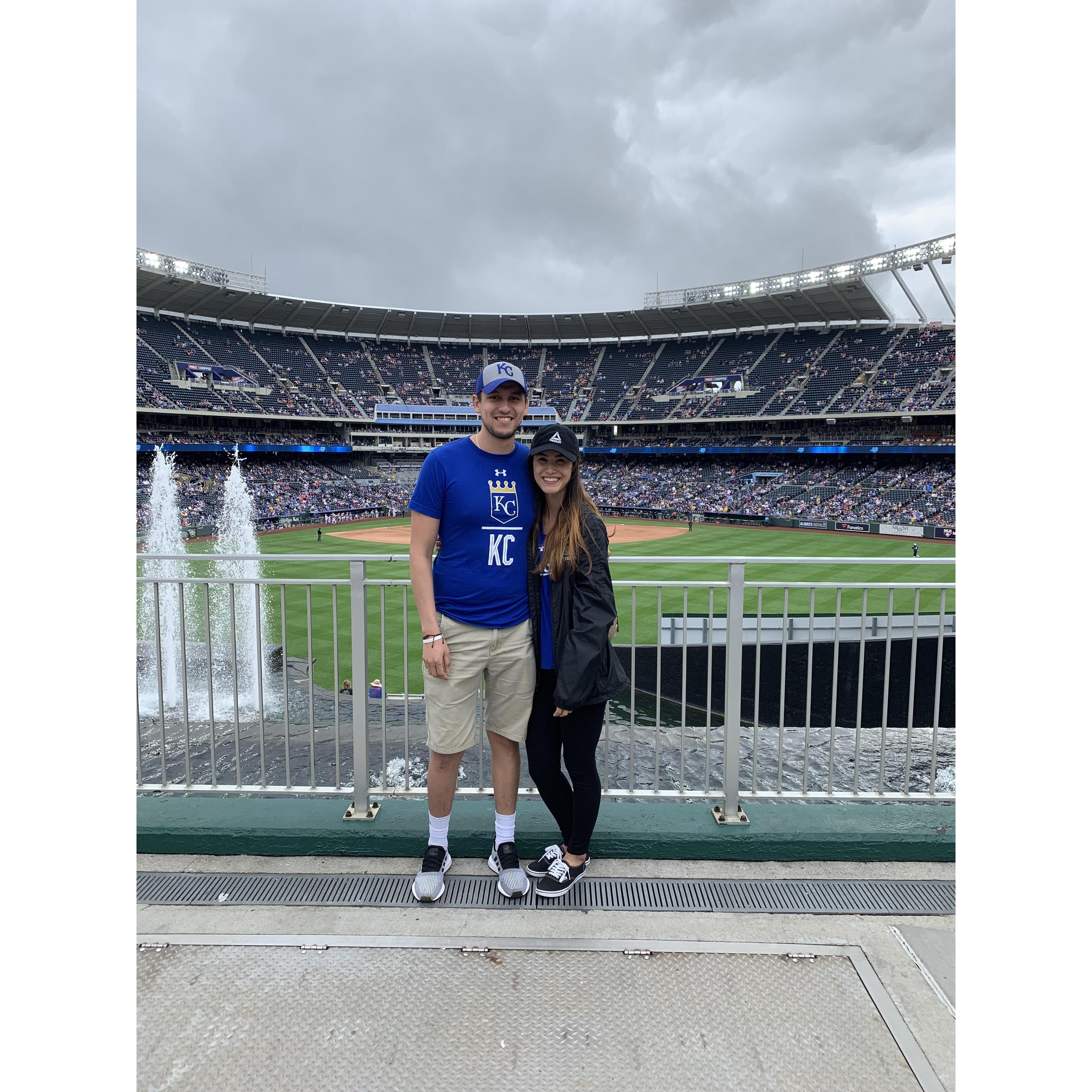 They went to their first baseball game together on 6.23.2019