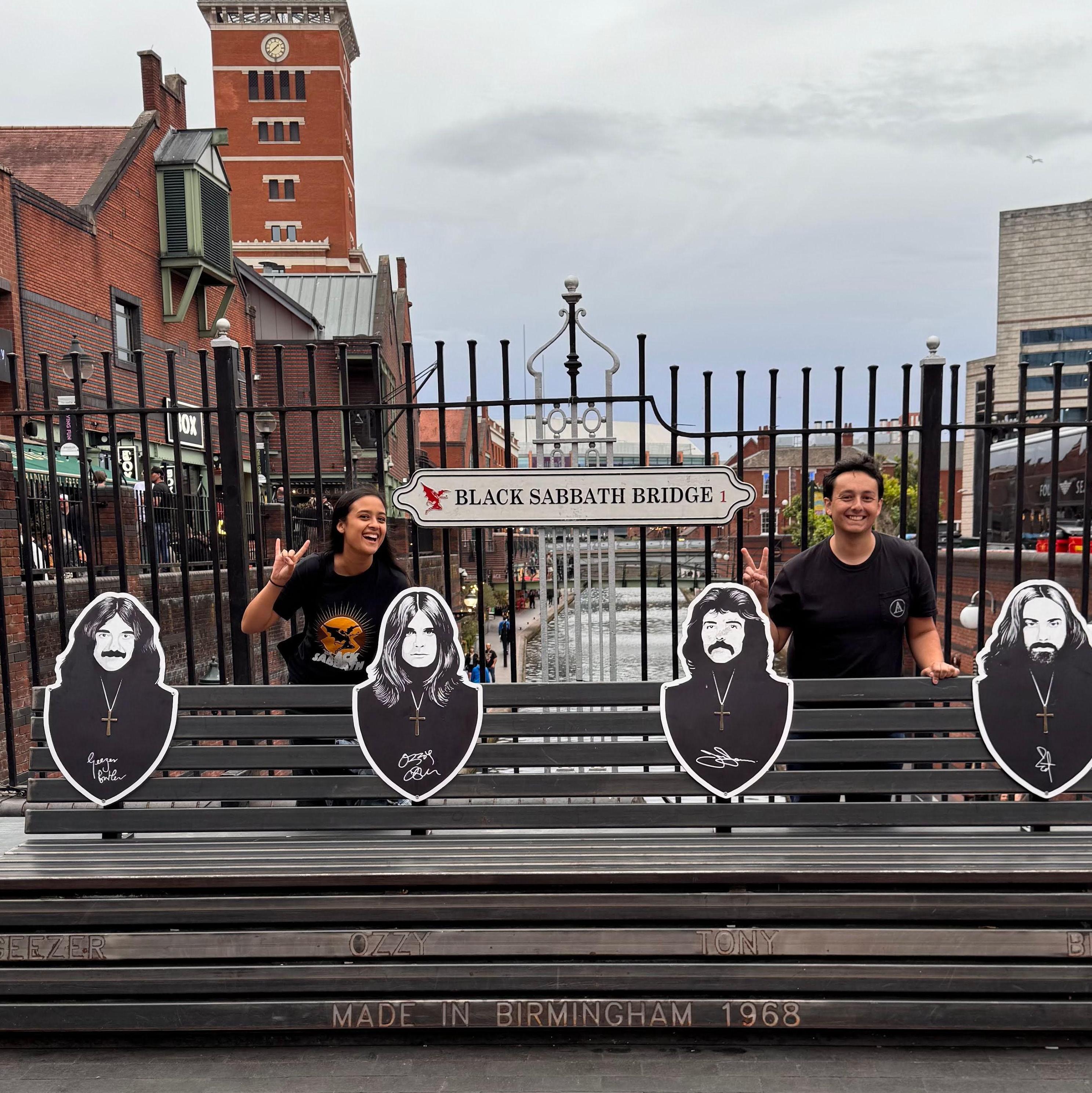 Black Sabbath Bench in Birmingham, UK. We were in town for the final show in July '25!