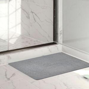 Stone Bath Mat Diatomaceous Earth (Graphite Grey, Grande 32" x 20")