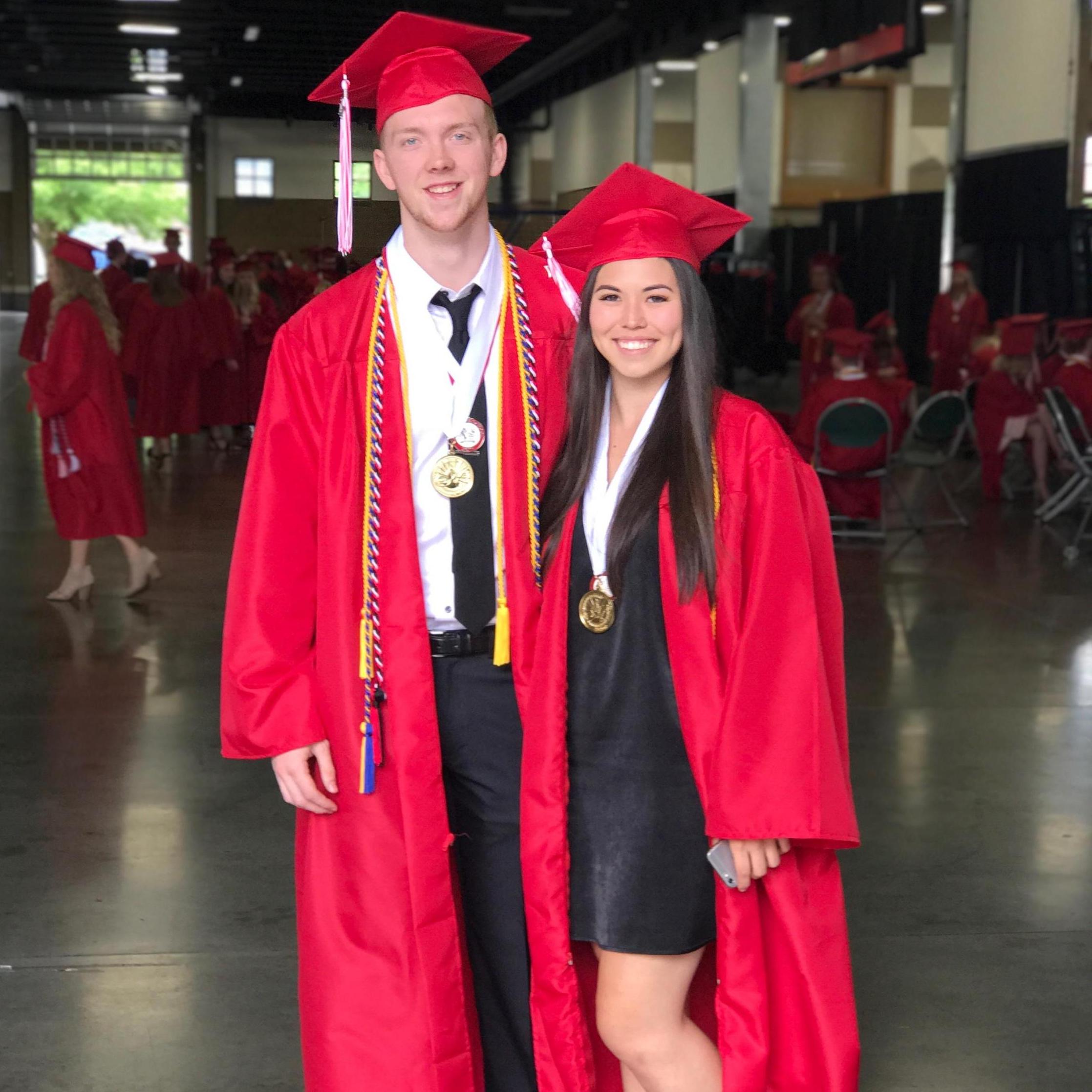 Our high school graduation in 2017.