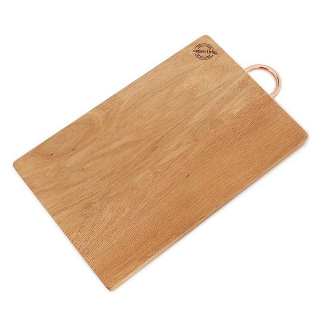 Southern Living Oak Wood and Copper Cutting Board