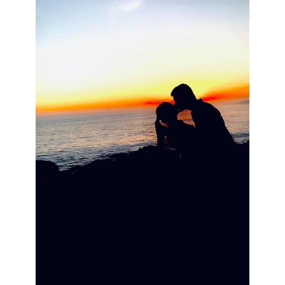 Super artsy engagement photo taken by random bystander