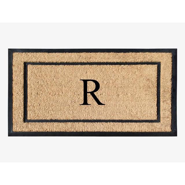 Monogrammed R Door Mat