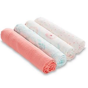aden® by aden + anais® Full Bloom 4-Pack Cotton Muslin Swaddle Blankets
