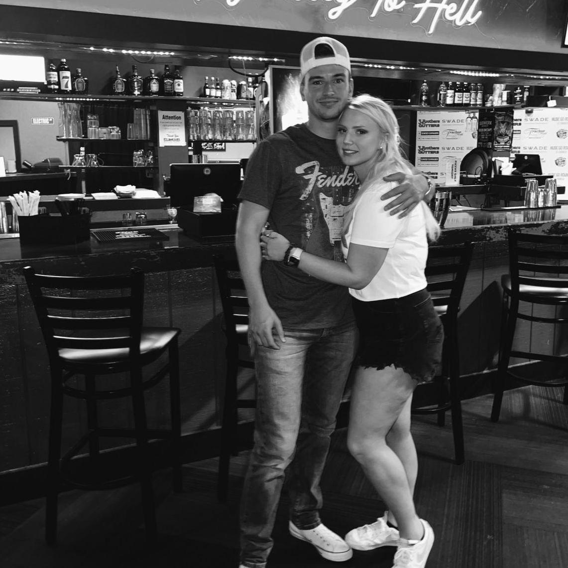 Our first leave right when we started dating