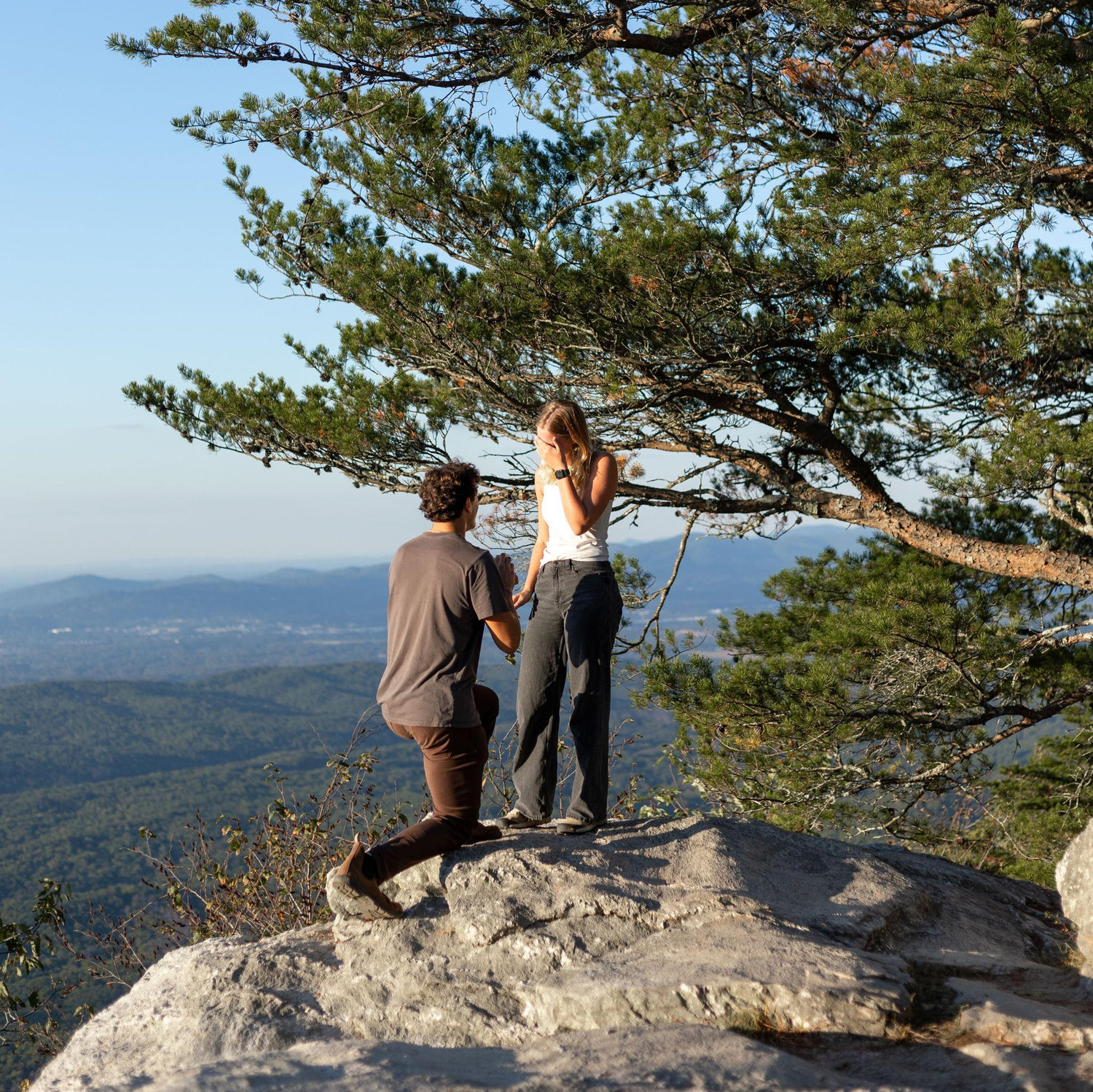 The proposal! At Cheaha State Park 10/11/25