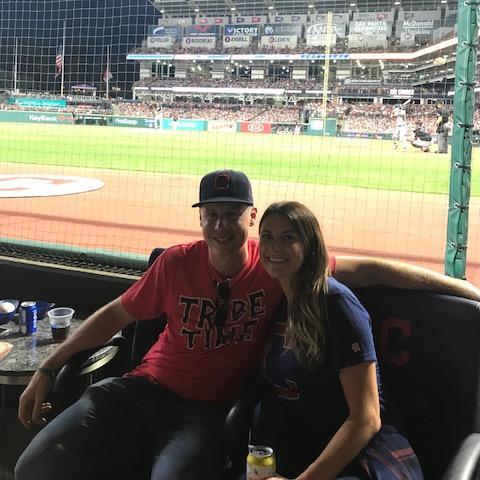Cheering on James' favorite baseball team (and Allie's 2nd favorite team, after the Red Sox, of course).