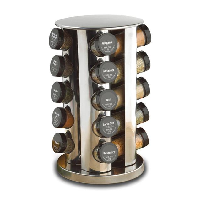 Revolving 20 Jar Spice Jar & Rack Set