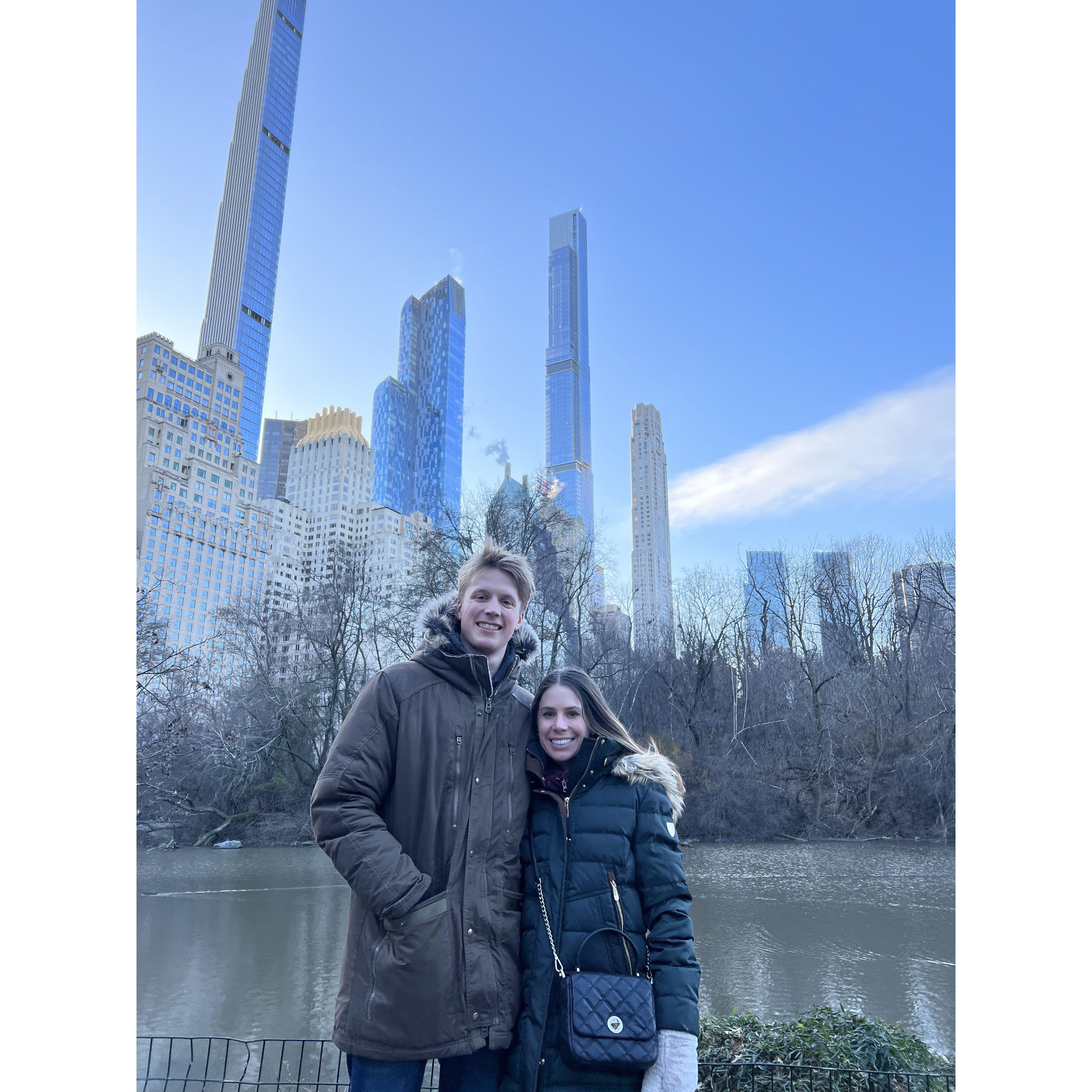 First of many NYC trips taken over the 4 years.