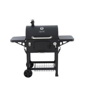 Heavy-Duty Charcoal Grill in Black