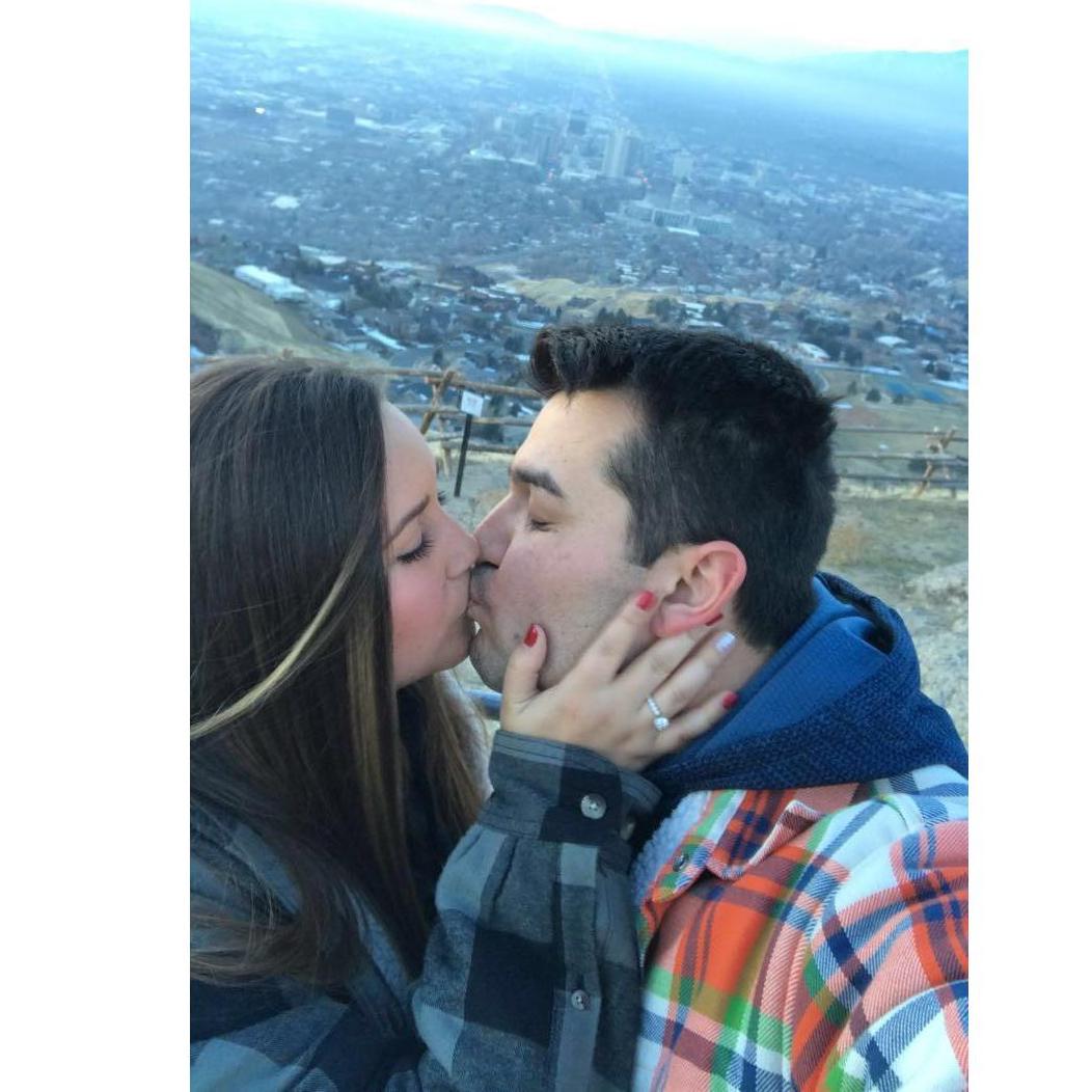 The day he popped the question!