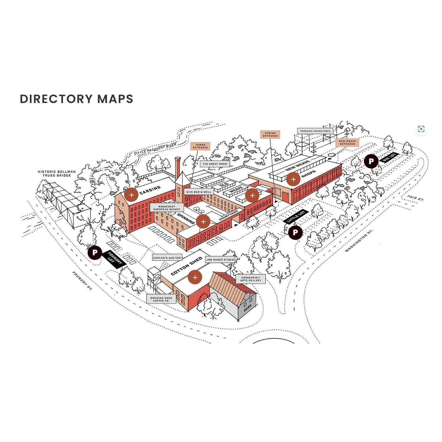 Savage Mill map