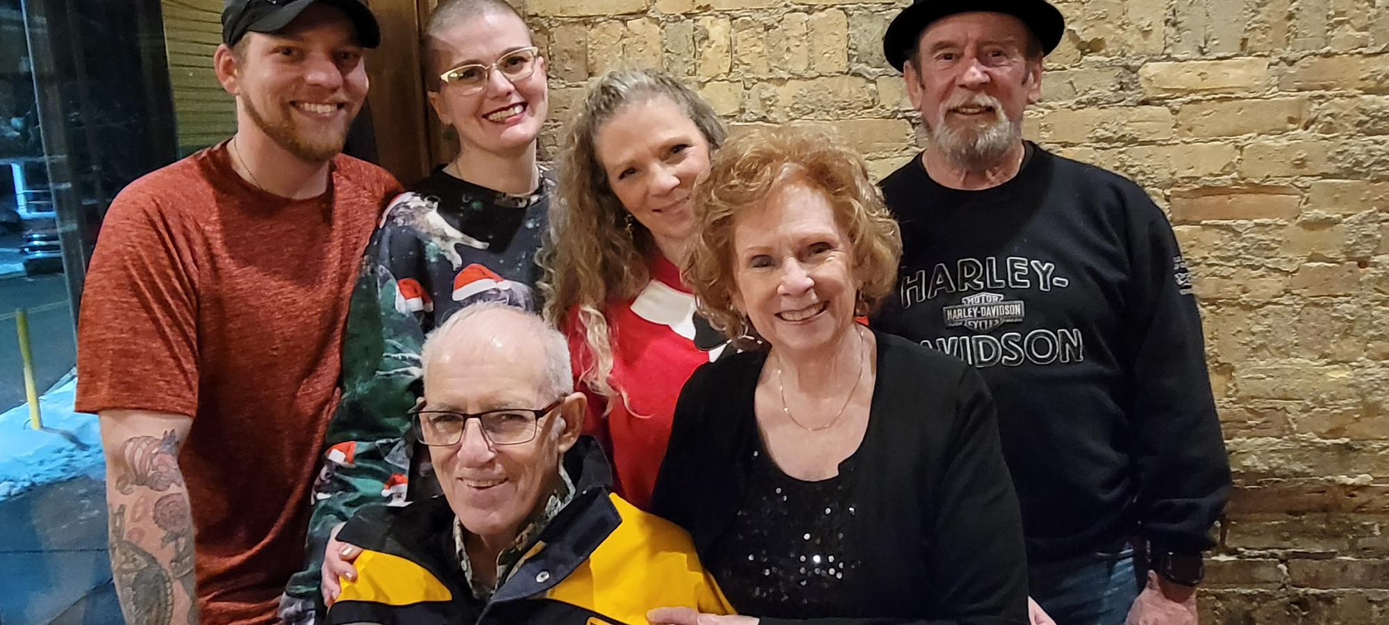 Lesley’s parents, Al and Carol, and son and his wife, Cody and Betty.